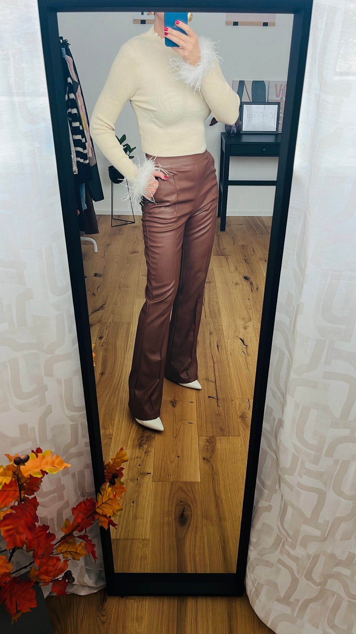 Lederhose mit Schlag