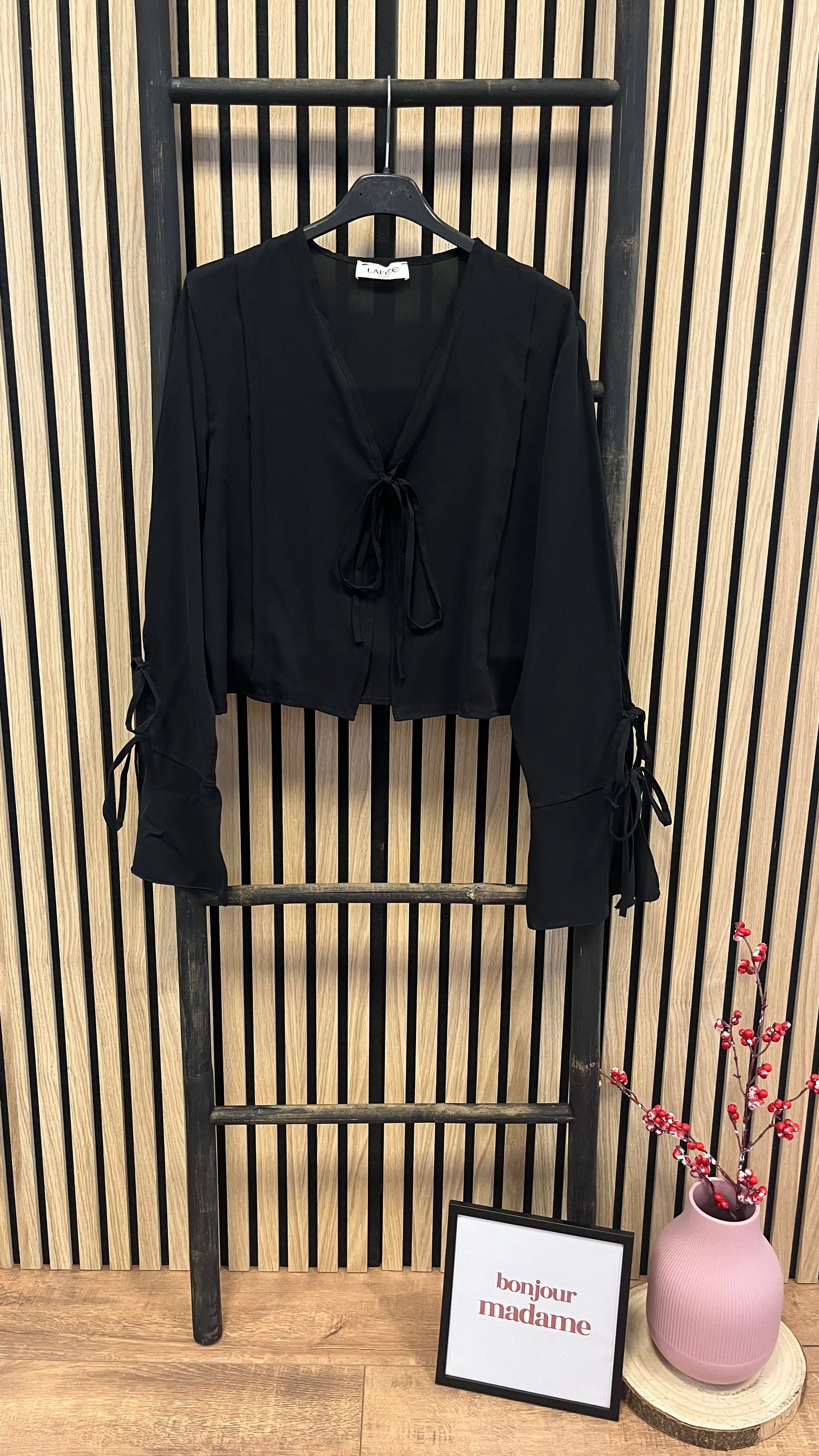 Satinbluse