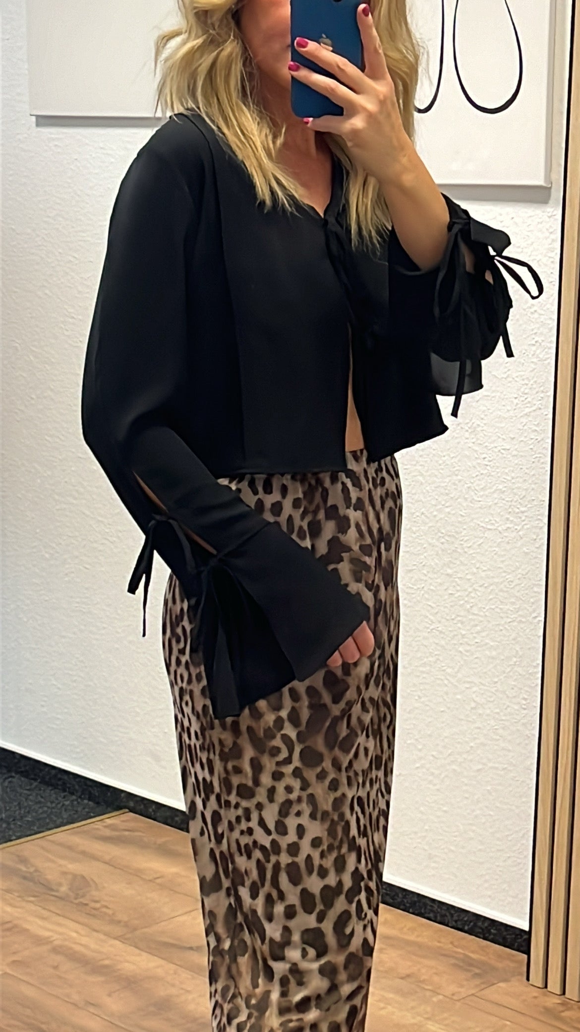 Satinbluse