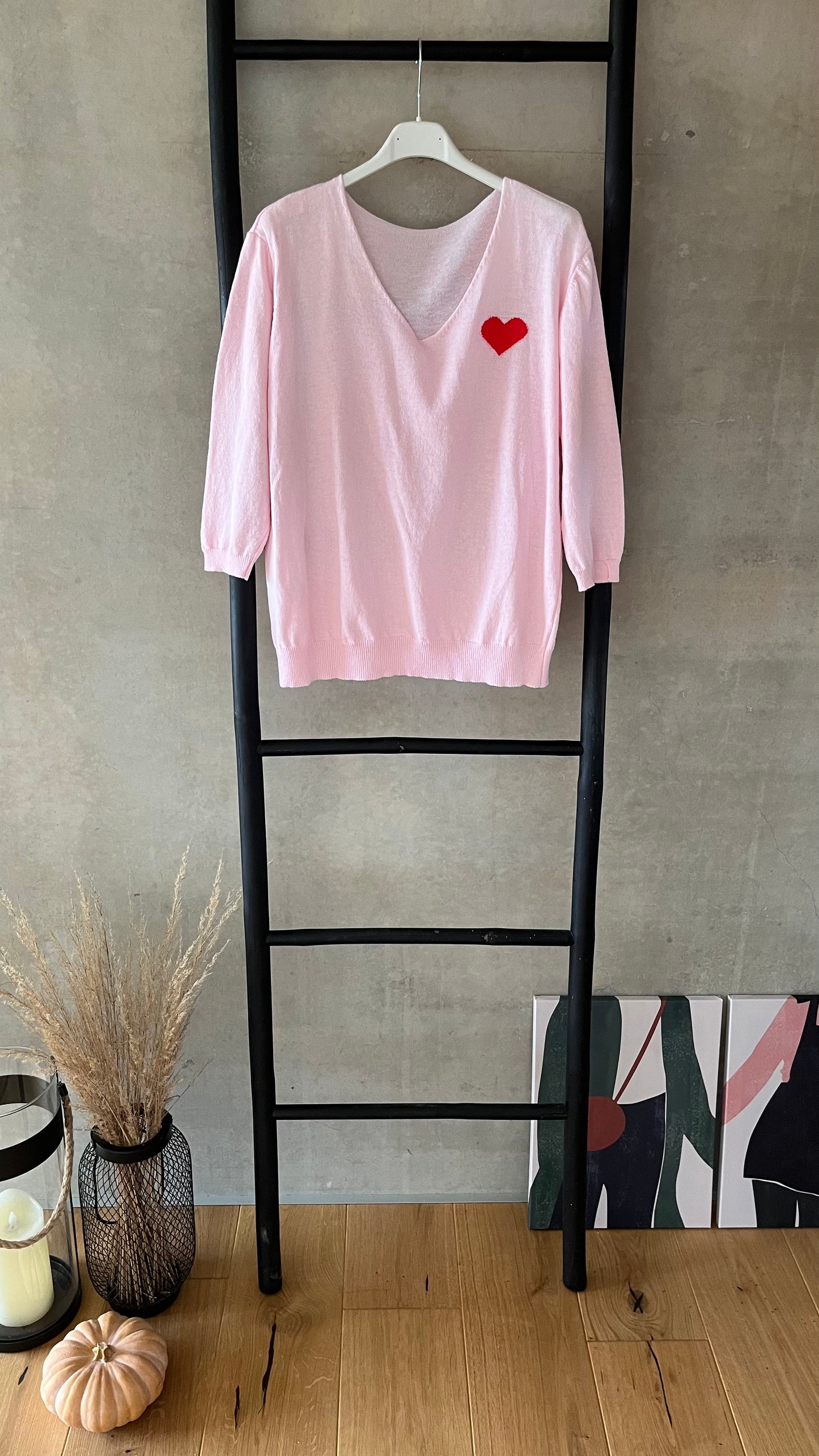 Pullover mit Herzmotiv