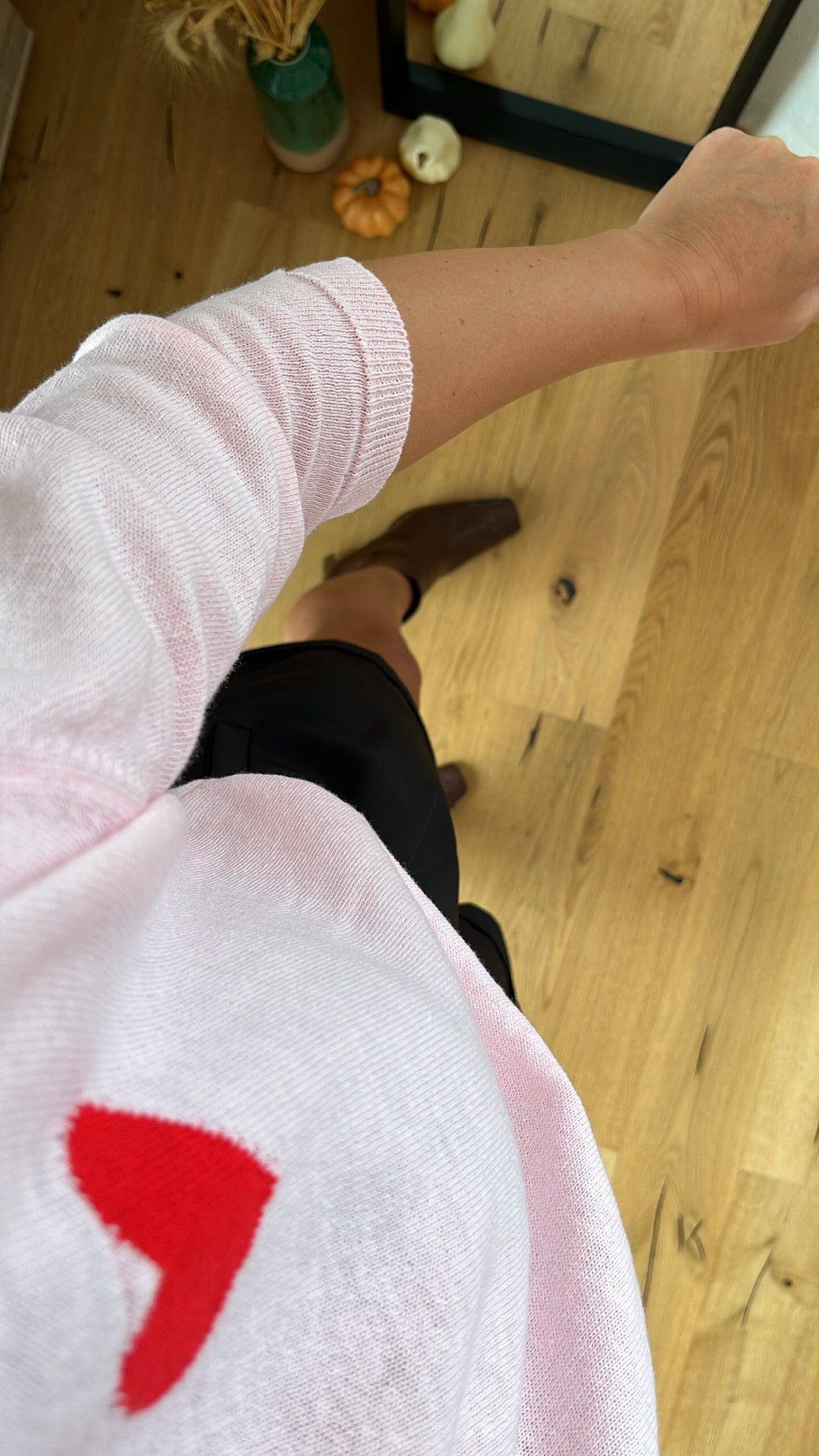 Pullover mit Herzmotiv