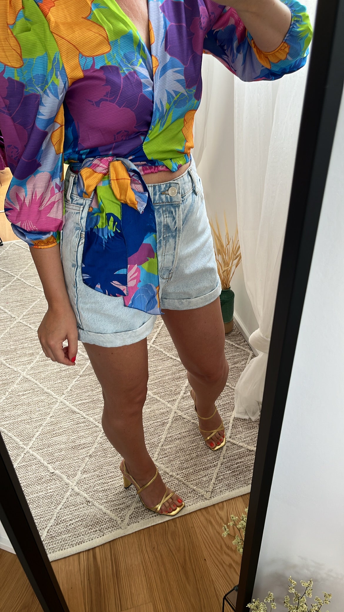 Set mit Blumenprint