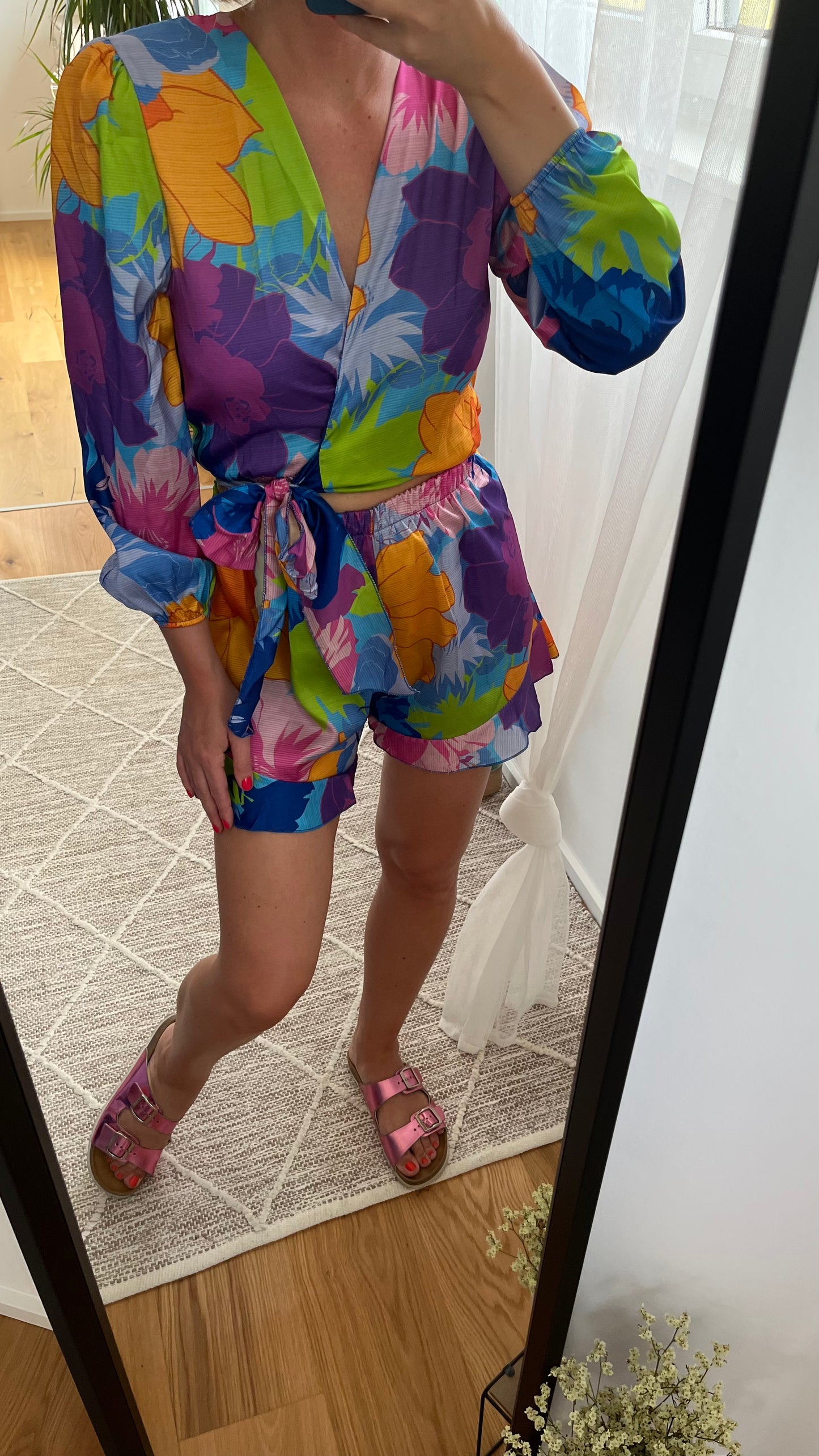 Set mit Blumenprint