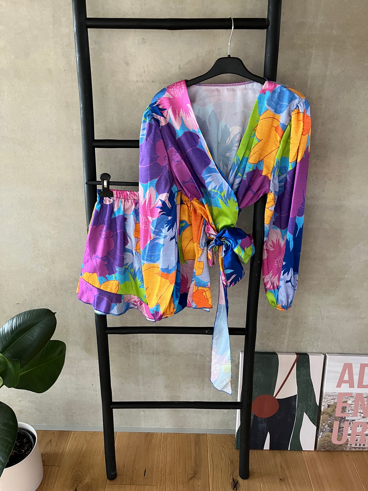 Set mit Blumenprint