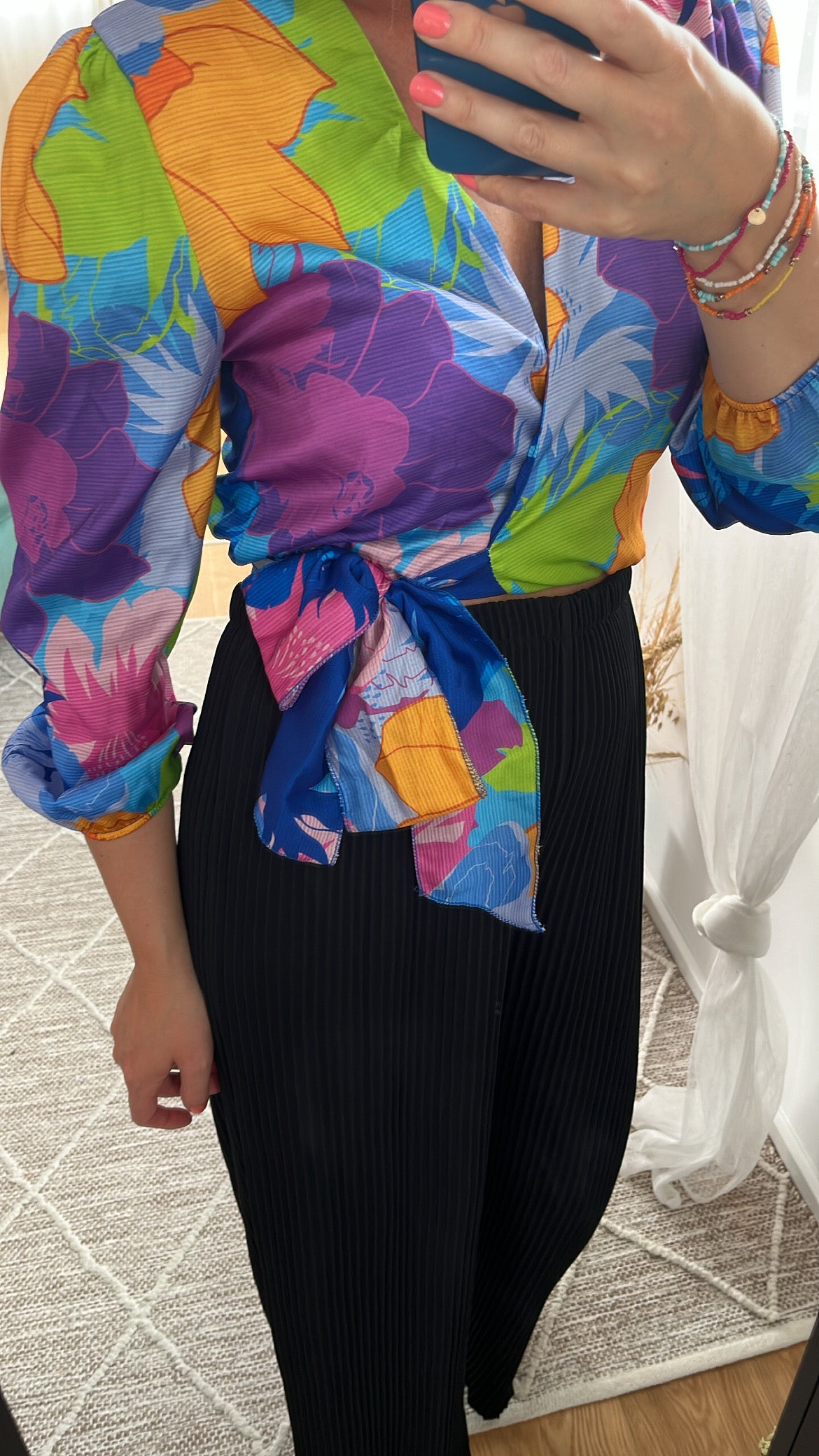 Set mit Blumenprint