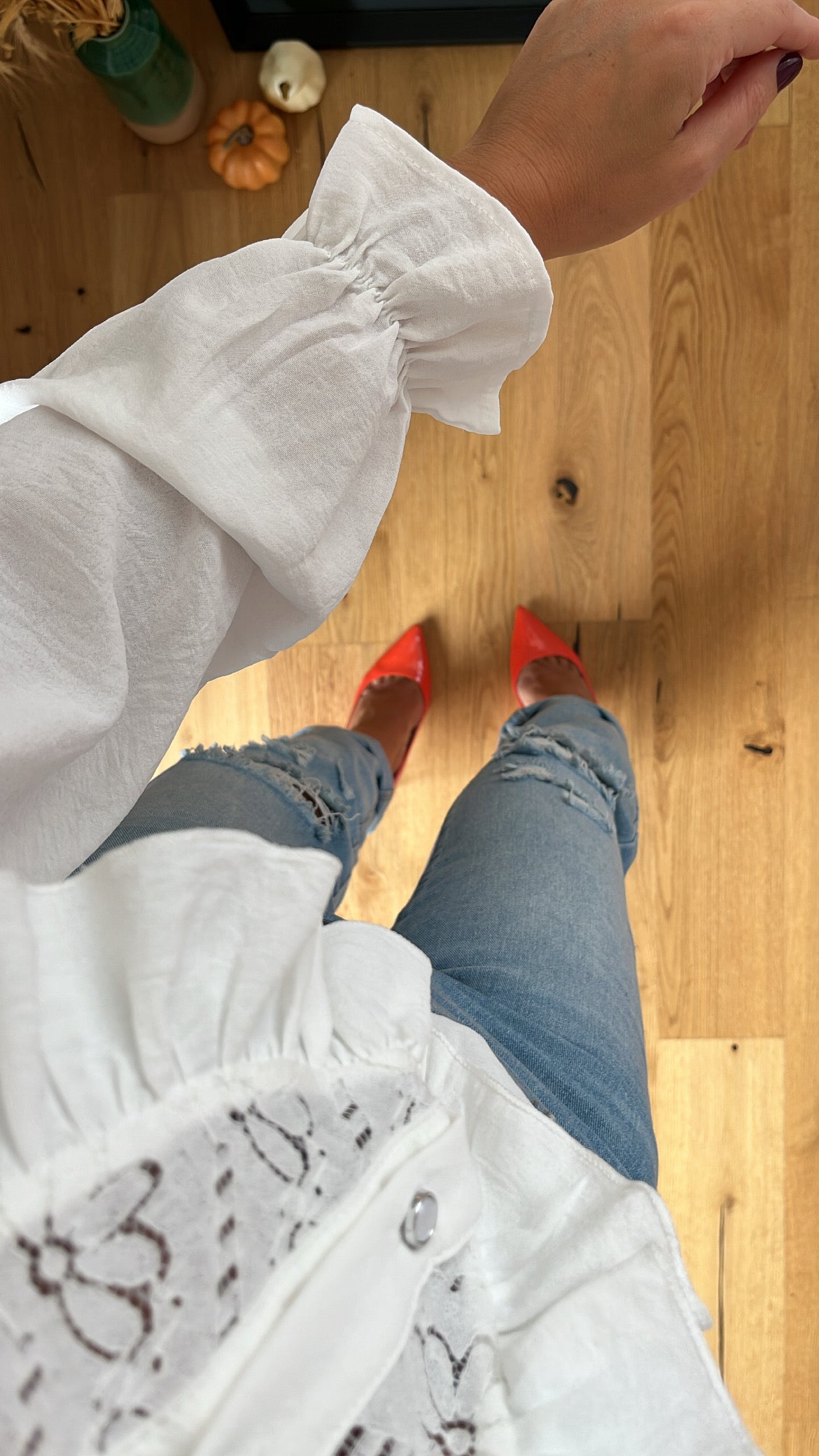 Bluse im Hippielook